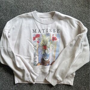 Abercrombie & Fitch Off-White Graphic Sweatshirt